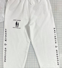 Load image into Gallery viewer, Patience + Struggle = Legacy &amp; Success What is your why Sweat Pants
